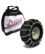 The Rop Shop New Pair 2 Link Tire Chains 20X1000X8 For John Deere Lawn Mower Tractor Rider