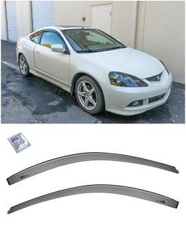 Extreme Online Store For 20022006 Acura Rsx Integra Dc5 Eos Visors Jdm Tapeon Style Smoke Tinted Side Window Visors Rain Gua