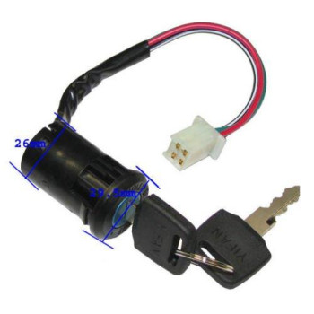 Replacement Atv Key Ignition Switch 4 Wire Compatible With 50Cc 70Cc 90Cc 110Cc 125Cc 150Cc Cc Taotao Sunl Coolsport Coolster