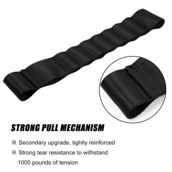 Vofono 2 Pcs Updated Heavy Duty Strong Adjustable Door Limiting Check Strap With Zipper Perfect For Jeep Wrangler Black Pack Of