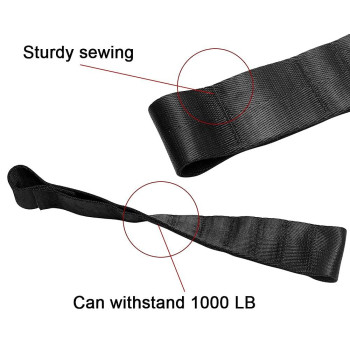 Vofono 2 Pcs Updated Heavy Duty Strong Adjustable Door Limiting Check Strap With Zipper Perfect For Jeep Wrangler Black Pack Of