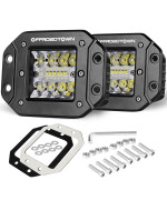 Offroadtown Flush Mount Led Pods 2Pcs 5 78W Driving Lights Work Light Bar Super Bright Fog Off Road Lights For Truck Utv Atv