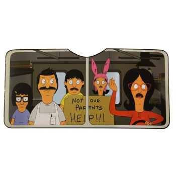 Bobs Burgers Car Window Sun Shade Visor Licensed Pop Culture Tv Merchandise Windshield Visor And Shield Novelty Automotiv