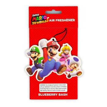 Super Mario Group Air Freshener Licensed Nintendo Accessories Perfect Accessory For Car Home Office Blueberry Scent