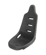 Jegs Pro High Back Race Seat Black Polyethylene 13 Lbs 17 Degree Back Angle 32250 In H X 21 In W X 20 In D