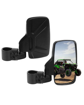 Spauto Utv Side Mirrors For 16 2 Roll Cage Bar Utv Mirrors Compatible With Kawasaki Mule Yamaha Rhino Yzx Pioneer Polari