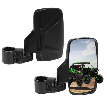 Spauto Utv Side Mirrors For 16 2 Roll Cage Bar Utv Mirrors Compatible With Kawasaki Mule Yamaha Rhino Yzx Pioneer Polari