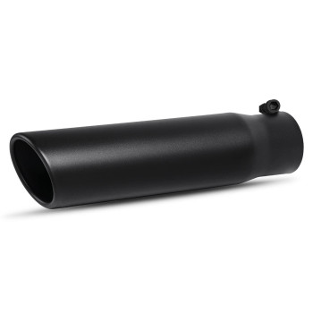 Autosaver88 25 Inch Exhaust Tip 25 Inlet 3 Outlet 12 Overall Length Stainless Steel Exhaust Tail Tip Fits 2 12 Inch O