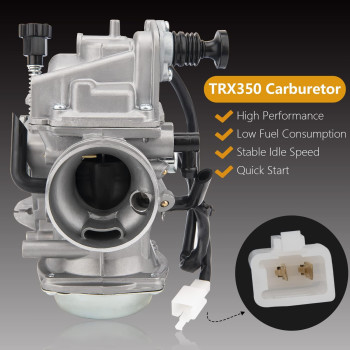 Trx350 Carburetor For Honda Rancher 350 Trx350Tm Trx350Te 350Es 350Fe 350Fmte 20002006 4 Stroke Atv New Carb Wair Filter Oil F