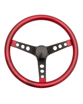 Grant 8455 13.5 in. Metal Flake Steering Wheel Black 3-Spoke - Red