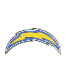 Fanmats 22605 Los Angeles Chargers 3D Color Metal Emblem Diecut Team Logo Auto Emblem