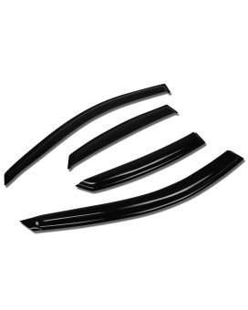 Dna Motoring Wvst20143 Vent Window Visor Deflector Rainsun Guard 1 Pack