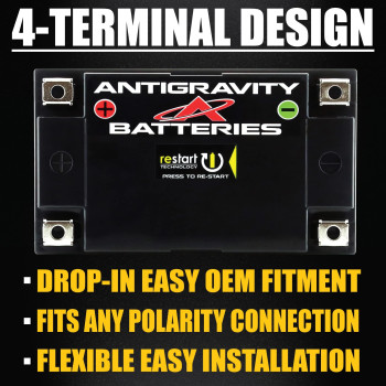 Antigravity At12Bshd Heavy Duty Lithium Motorcycle And Powersport Battery With Builtin Jump Starting 12V 8Ah Atv Quad Utv