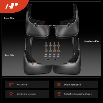 Apremium Set Of 4Pcs Mud Flaps Splash Guards Mudguards Mudflaps With Hardware Kits Accessory Compatible With Lexus Rx350 Rx450