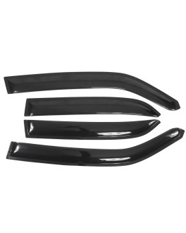 Ikon Motorsports Tape On External Window Visors Compatible With 20052010 Chrysler 300 20052008 Dodge Magnum Slim Style Acry