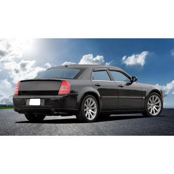 Ikon Motorsports Tape On External Window Visors Compatible With 20052010 Chrysler 300 20052008 Dodge Magnum Slim Style Acry