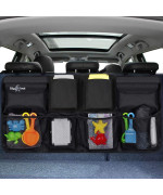 Big Ant Back Seat Trunk Organizer Space Saving Car Trunk Storage Organizer With Lid Keep Your Trunk Clean And Tidy 8 Large Pocke