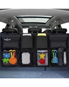 Big Ant Back Seat Trunk Organizer Space Saving Car Trunk Storage Organizer With Lid Keep Your Trunk Clean And Tidy 8 Large Pocke