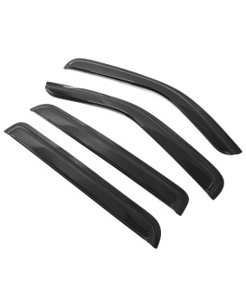 Window Visor Compatible With 20072011 Dodge Nitro Slim Style Acrylic Smoke Tinted 4Pcs Sun Rain Shade Guard Wind Vent Air Defl