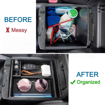 Jdmcar Center Console Organizer Tray Compatible With Toyota Tacoma Accessories 20162022 2023 Armrest Insert Container Abs Mate