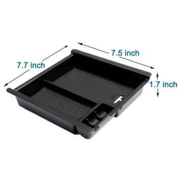 Jdmcar Center Console Organizer Tray Compatible With Toyota Tacoma Accessories 20162022 2023 Armrest Insert Container Abs Mate