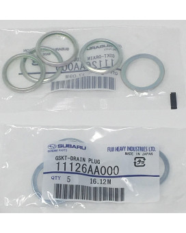 Subaru Genuine Oem 19852018 Subaru Oil Drain Plug Crush Washer Gasket Set Of 10 New 11126Aa000