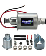 Megaflint Inline Fuel Pump 12V Universal Electric Fuel Pump Low Pressure 59 Psi For Gas Diesel E8012S Hep02A