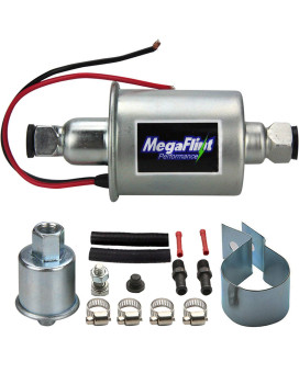 Megaflint Inline Fuel Pump 12V Universal Electric Fuel Pump Low Pressure 59 Psi For Gas Diesel E8012S Hep02A