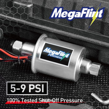 Megaflint Inline Fuel Pump 12V Universal Electric Fuel Pump Low Pressure 59 Psi For Gas Diesel E8012S Hep02A