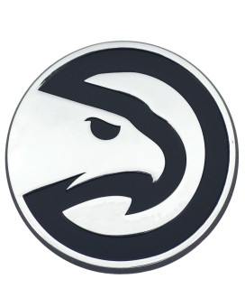 Atlanta Hawks Auto Emblem Premium Metal Chrome Special Order