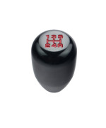 Dewhel 5 Speed Manual Gearbox Shift Knob M12X125 Screw On Aluminum Black