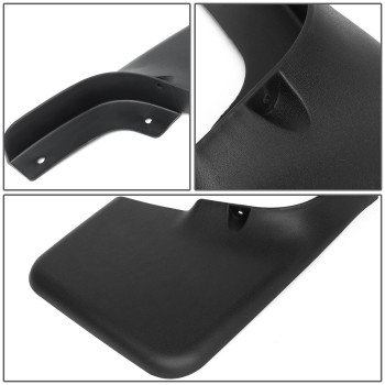 Auto Dynasty Compatible With Ford F150 With Oe Fender Flares 4Pcs Wheel Mud Guard Splash Flaps Kit