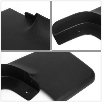 Auto Dynasty Compatible With Ford F150 With Oe Fender Flares 4Pcs Wheel Mud Guard Splash Flaps Kit