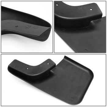 Auto Dynasty Compatible With Ford F150 With Oe Fender Flares 4Pcs Wheel Mud Guard Splash Flaps Kit