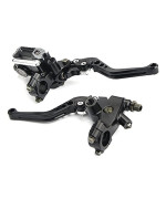 Lisylineauto Motorcycle Brake Lever 78 22Mm Handlebar Brake Master Cylinder Clutch Lever Left Right Set Compatible With Har