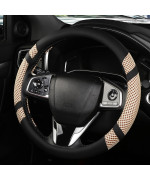 Bokin Steering Wheel Cover For Men And Women Universal 14515 Inch Auto Car Microfiber Leather Breathable Ice Silk Steering