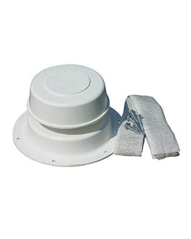 Camco 40033 White Replaceall Plumbing Rv Vent Kit