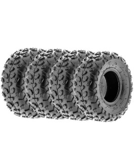 Sunf 145706 14570X6 Light Weight Atv Utv Knobby Tire 6 Pr A014 Set Of 4