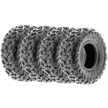 Sunf 145706 14570X6 Light Weight Atv Utv Knobby Tire 6 Pr A014 Set Of 4