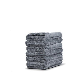 Adams Polishes Borderless Grey Edgeless Microfiber Towel Premium Quality 480Gsm 16 X 16 Inches Plush Microfiber Delicate T