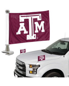 Fanmats 61931 Texas Am Aggies Ambassador Car Flags 2 Pack Mini Auto Flags 4In X 6In Perfect For Hood Or Trunk