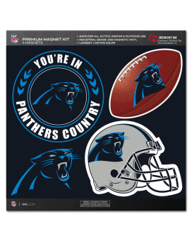 Carolina Panthers Magnet Kit 4 Piece Co