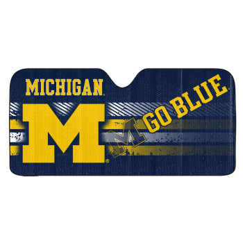 Fanmats 60015 Ncaa Michigan Wolverines Windshield Sun Auto Shade Sun Shield Sun Visor Accordion Trifold For Storage 59 X