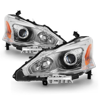 Acanii For 2013 2014 2015 Nissan Altima Sedan Projector Headlights Headlamps 1315 Driver Passenger Side