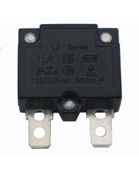 2Pcs 15A 125250Vac 50Vdc Automatic Reset Relay Fuse Therma Switch Circuit Breaker Current Overload Protector Children Ride On T