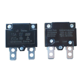 2Pcs 15A 125250Vac 50Vdc Automatic Reset Relay Fuse Therma Switch Circuit Breaker Current Overload Protector Children Ride On T