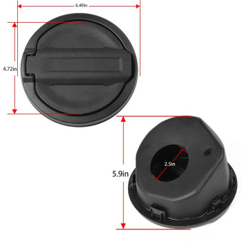 Gas Cap Fuel Door Gas Tank Cover For Jeep Wrangler Jl 2018 2019 2020 2021 2022 2023 Sport Rubicon Sahara Unlimited 2Door 4Do