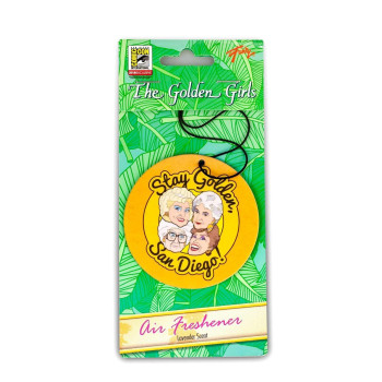 The Golden Girls Stay Golden San Diego Car Air Freshener Exclusive Golden Girls Collectible Sweet Lavender Scent