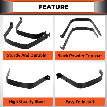 New Fuel Tank Straps 26 Or 35 Gallon Pair Set For 19942002 Dodge Ram Pickup Truck