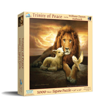 Sunsout Inc Trinity Of Peace 1000 Pc Jigsaw Puzzle By Artist William Clayton Hallmark Finished Size 26 X 26 Animals